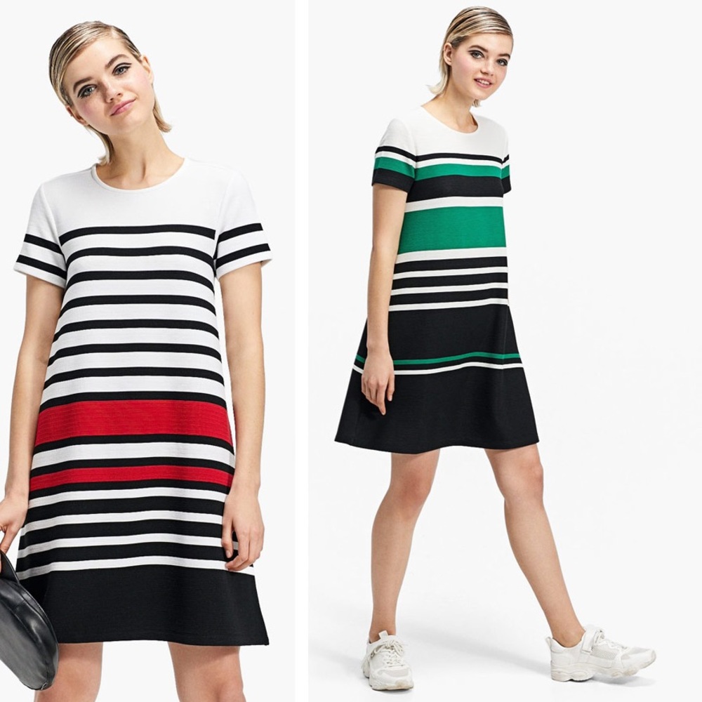 Stradivarius stripped dress